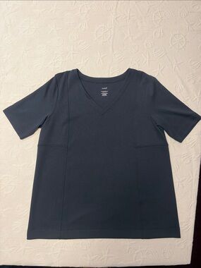 J Jill Scuba double - knit tunic L